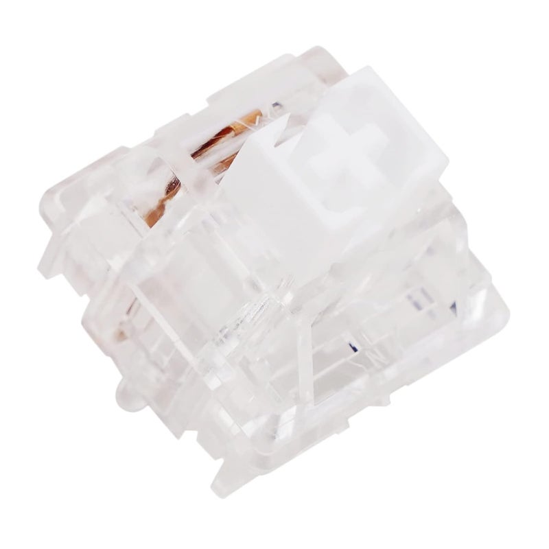 MELETRIX WS Aurora Series Linear Mechanical Keyboard Switches 5 Pins PCB Mount Lubed Switches Clear(35pcs) - Image 1
